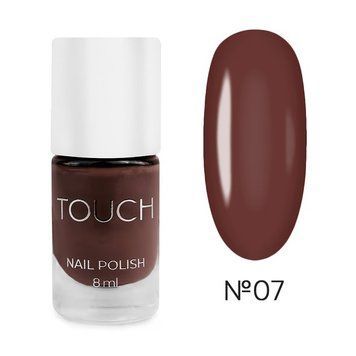 Декоративний лак коричневий Touch Nail Polish №7, 8мл