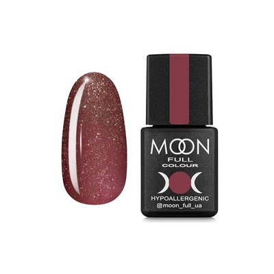 Гель-лак Moon Full №320 темно-рожевий вінтажний з шиммером, 8 мл