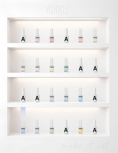 Гель-лак бузково-блакитний Adore P-12 soft cool, 12 мл