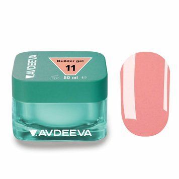 Гель для нігтів моделюючий теплий персиково-бежевий Victoria Avdeeva Builder gel №11, 50 мл