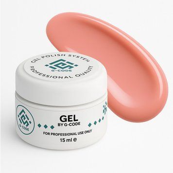 Гель для нарощення, моделювання та зміцнення нігтів персиковий G-Code Builder Gel №51, 15 мл