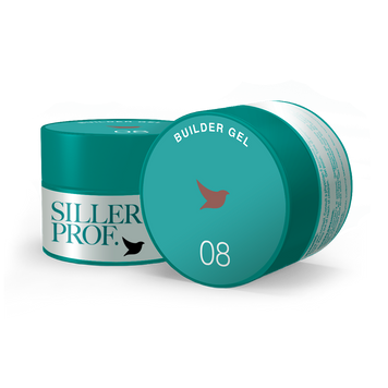 Гель для нігтів коричневий Siller Builder Gel №08, 30 мл