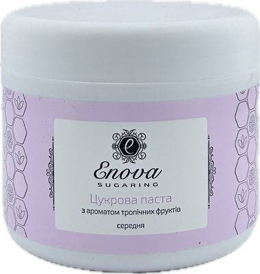 Цукрова паста середня Enova Sugaring 700 г (рожева з ароматом тропічних фруктів)