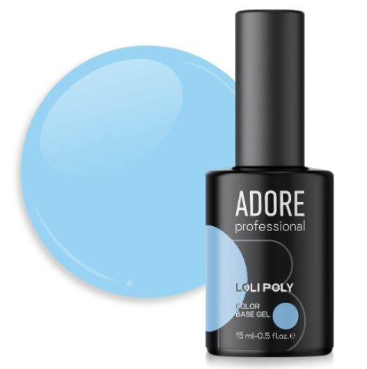 Полібаза зміцнююча блакитна Adore loli poly base 15 ml №12, ice