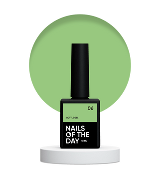 Гель світло-салатовий NAILSOFTHEDAY Bottle Gel №06, 10 мл