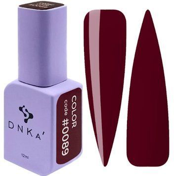 Гель-лак темно-бордовий Gel Polish, 12 ml Колір #0089