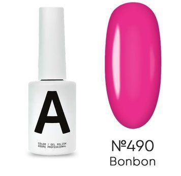 Гель-лак рожевий Adore 490 bonbon, 12 мл