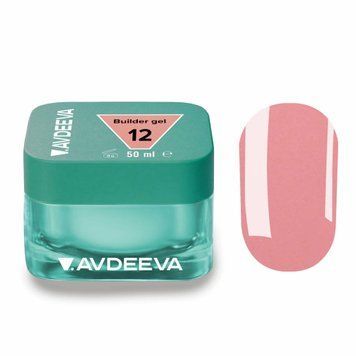 Гель для нігтів моделюючий світлий бежево-рожевий Victoria Avdeeva Builder gel №12, 50 мл