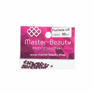 Стрази фуксія 1.8 мм 50шт Fuchsia №5, Master-Beauty
