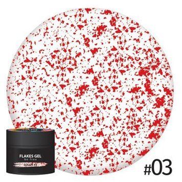 Гель з пластівцями NUB Flakes Gel №3 5 г