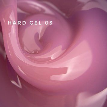 Гель для зміцнення і нарощування нігтів рожевий напівпрозорий Touch Hard Gel 03, 15 мл