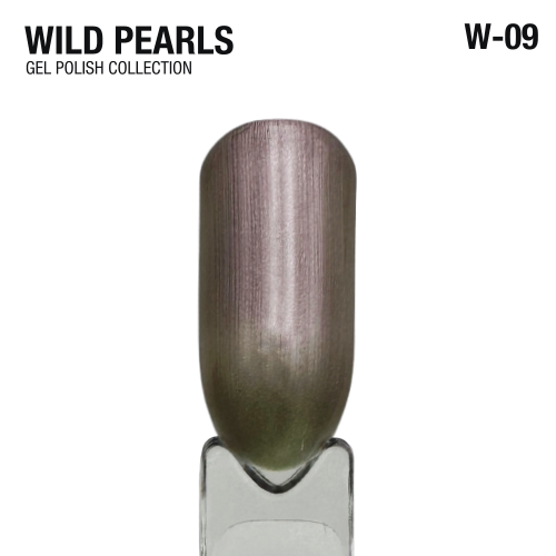 Гель-лак перламутровий шовковий рожевий Adore Wild Pearls W-09, 8 мл