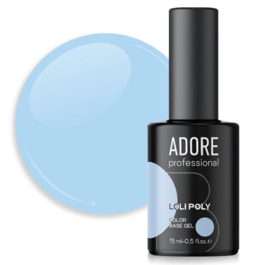 Полібаза зміцнююча сіро-блакитна Adore loli poly base 15 ml №13, foam