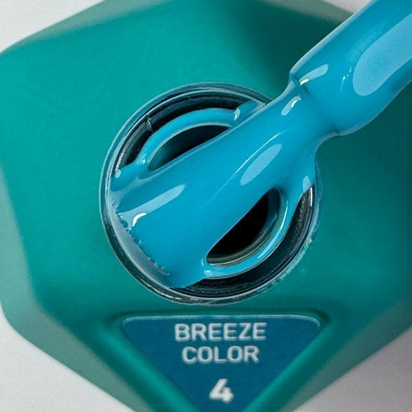 Гель-лак насичений синьо-бірюзовий Avdeeva Breeze Color №4, 12 мл
