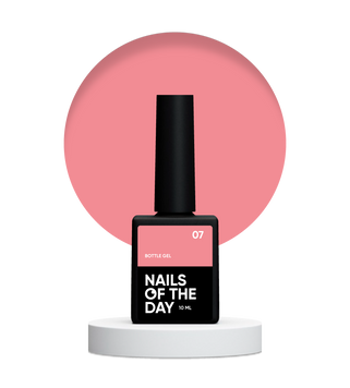 Гель рожево-бежевий NAILSOFTHEDAY Bottle Gel №07, 10 мл