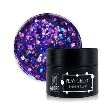 Гель з гліттером Adore Play Gel №1 5 мл