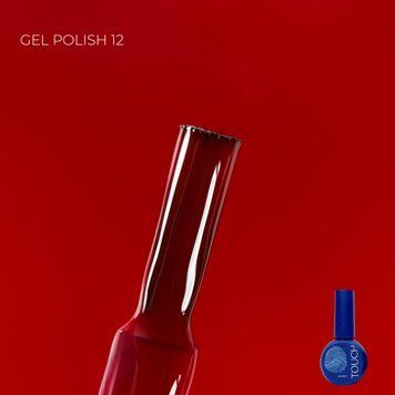 Гель-лак темно-червоний Touch Gel Polish 12, 9мл