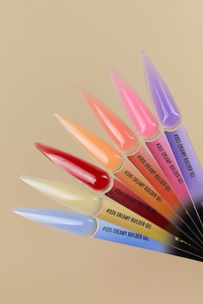 Гель для нігтів моделюючий червоний Avdeeva Creamy Builder gel №42, 15 мл