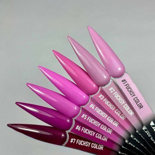 Гель-лак для нігтів ніжний рожевий з лавандовим підтоном Victoria Avdeeva Fuchsy Color №1, 12 мл