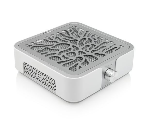 Витяжка для манікюру та педикюру з вугільним НЕРА-фільтром Cyclone x3 silver 72W