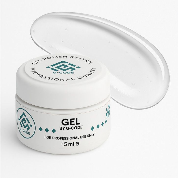 Прозорий Builder Gel Clear G-Code, 15 мл