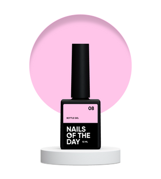 Гель яскраво-рожевий NAILSOFTHEDAY Bottle Gel №08, 10 мл