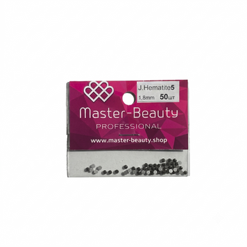 Стрази чорний металік 1.8 мм 50шт Hemtite №5, Master-Beauty