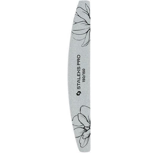 Пилка для нігтів 150/150 грит мінеральна STALEKS PRO EXPERT 40 (півмісяць) 25 шт