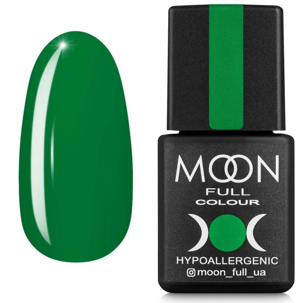 Гель лак Moon Full Fashion color №244 зелений, 8 мл