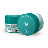 Гель молочно-рожевий з рожевим мікрошимером Siller Liner Shine №5, 15 мл