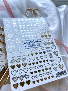 Слайдер золоте кохання COMBI FOIL 030