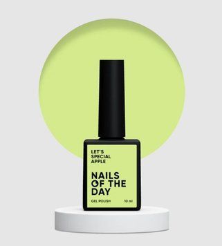 Гель-лак салатовий пастельний NAILSOFTHEDAY Let's special Apple, 10 мл