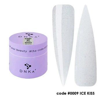 Гель будівельний молочний із шиммером DNKa Builder Gel #9 Ice Kiss, 15 ml