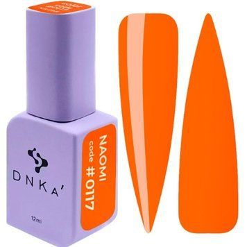 Гель-лак помаранчевий DNKa Gel Polish, 12 ml Naomi #0117