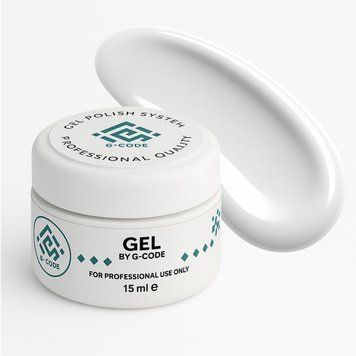 Гель для нарощення, моделювання та зміцнення нігтів молочний G-Code Builder Gel №20, 15 мл
