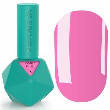 Гель-лак класичний рожево-фуксійовий Avdeeva Fuchsy Color №3, 12мл
