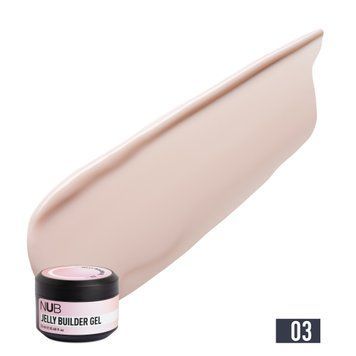 Гель-желе світло-бежевий моделюючий NUB Jelly Builder Gel 03, 12 мл