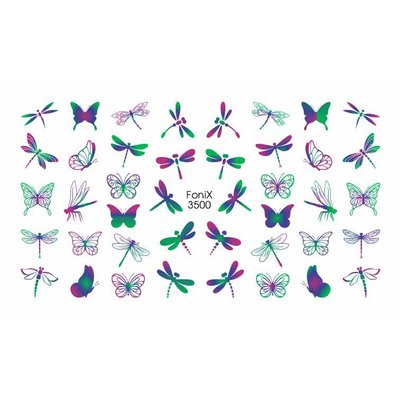 Слайдер Fonix 3500 Фіолетово - зелені бабочки Fonix 3500 фото