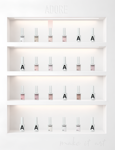 Гель-лак для френчу порцеляново-персиковий Adore № F-03 porcelain 12 мл