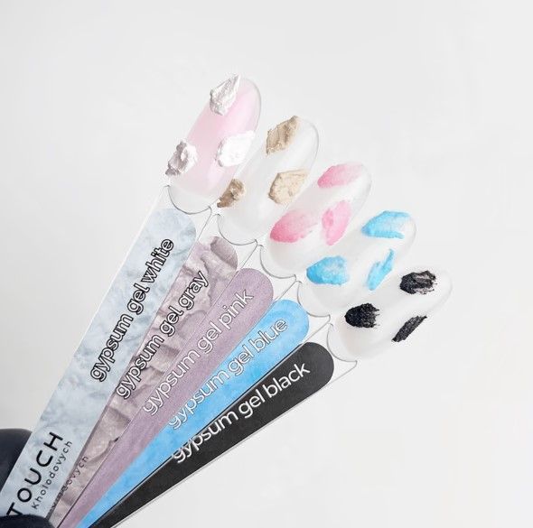 Гель гіпс блакитний для 3D дизайну Touch Gypsum Gel blue, 5мл
