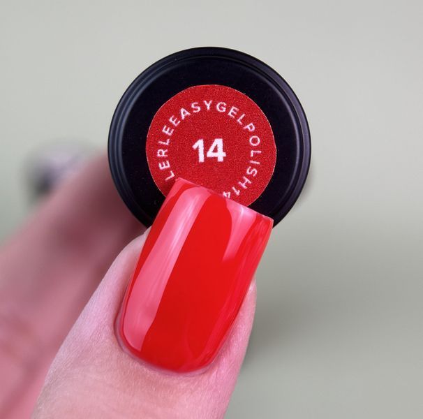 Гель-лак однофазний червоний Siller Easy Gel, №14, 8мл