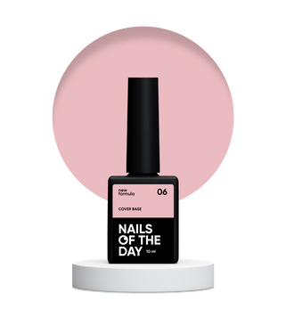 База камуфлююча нюдово&ndash;персикова Nailsoftheday Cover base NEW Formula 06, 10 мл
