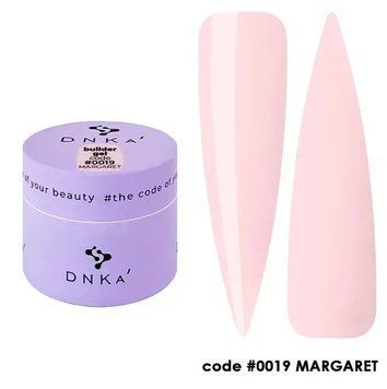 Гель будівельний пастельно-рожевий DNKa Builder Gel #0019 Margaret, 15 мл