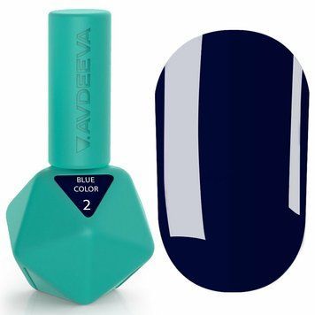 Гель-лак темно-синій Avdeeva blue color Color №2, 12мл