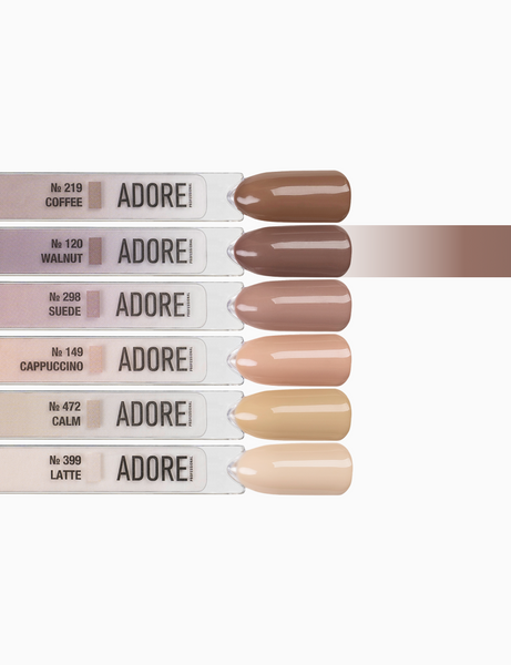 Гель-лак коричневий Adore 120 walnut, 12 мл