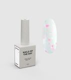 База для нігтів молочна з рожевим, бірюзовим та білим конфетті Nailsoftheday Cover base 41 confetti, 10 мл