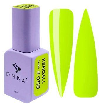 Гель-лак яскраво-жовтий DNKa Gel Polish Kendall #0118, 12 ml