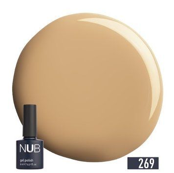 Гель-лак пудровий нюд NUB 269 Sandy Taupe, 8 мл