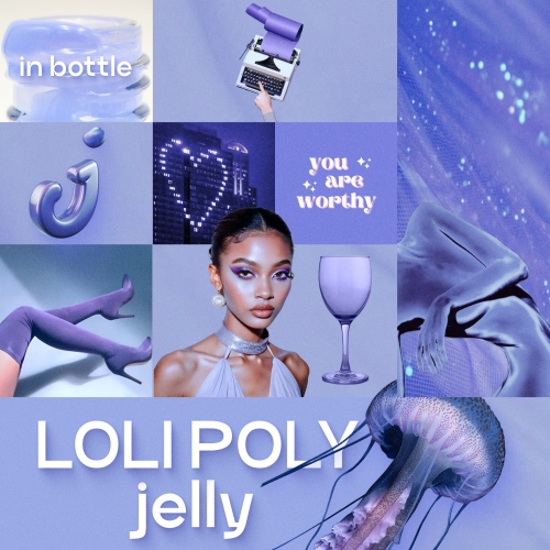 Полібаза зміцнююча фіолетова Adore loli poly base 15 ml №14, jelly