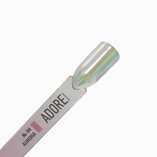Втирка-хамелеон зеленувато-рожева Adore Aurora powder №4, 0.5 г